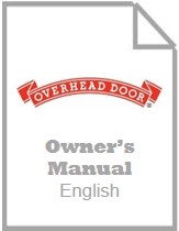 Carriage House Garage Doors Owner's Manual