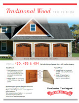 traditional wood garage door rail cover